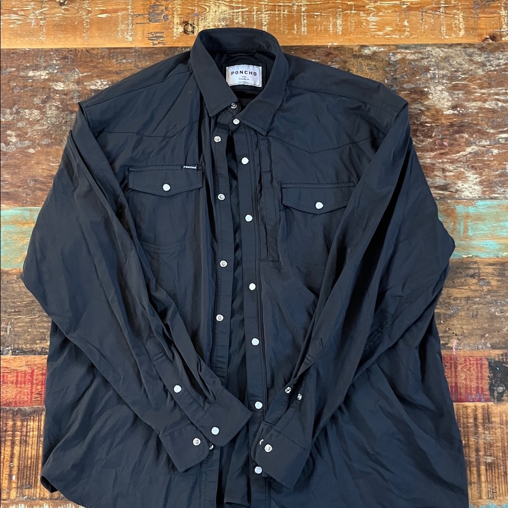 Black Snap Button Shirt
